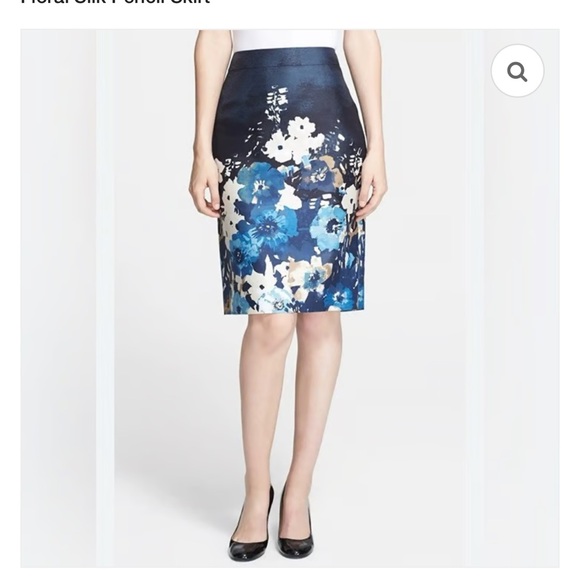 kate spade Dresses & Skirts - Kate Spade Blue Floral Pencil Skirt